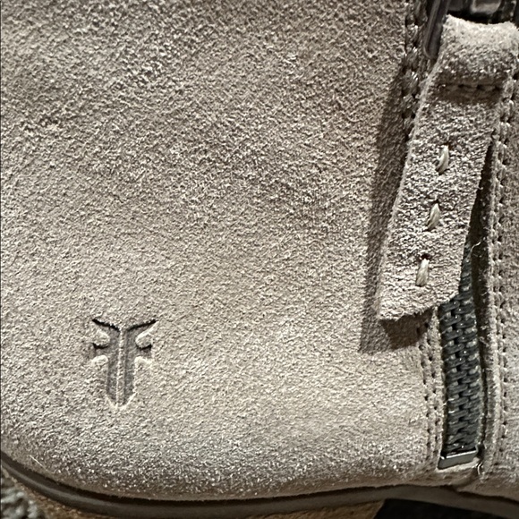 Frye Women's Cream Suede Ankle Booties - Picture 3 of 8